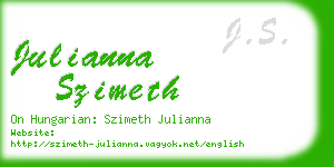 julianna szimeth business card